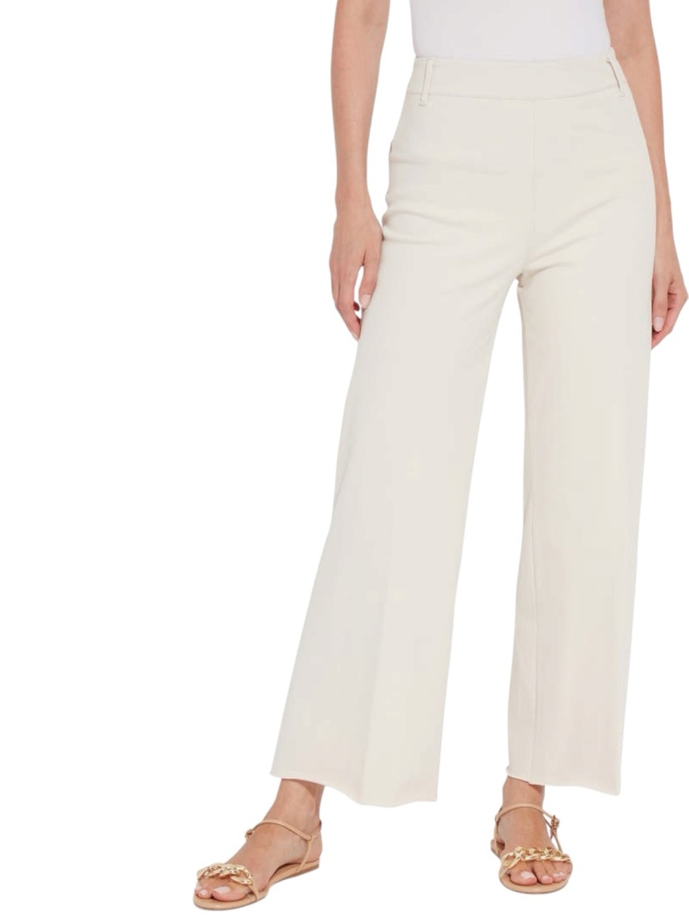 Lysse Cream Wide-Leg Pants